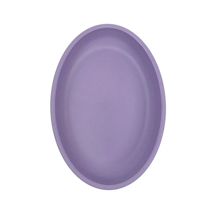 Cattitude Cat Saucer Wheat Straw Lilac