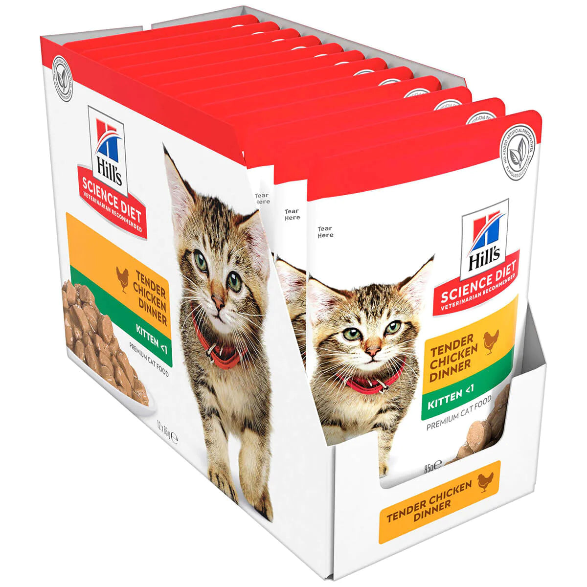 Box Hills Kitten Tender Chicken 85g Pouches x 12