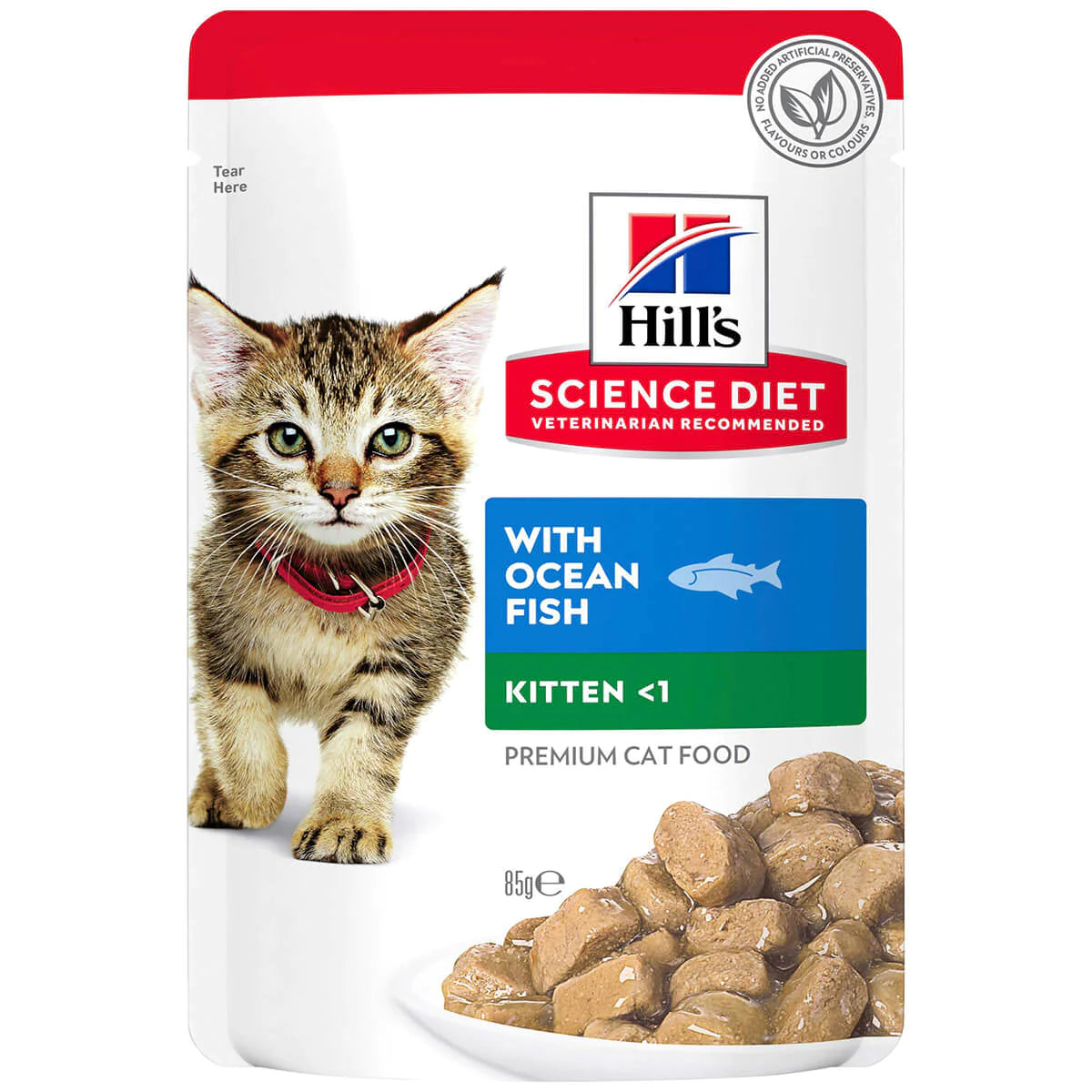 Box Hills Kitten Ocean Fish 85g Pouches x 12