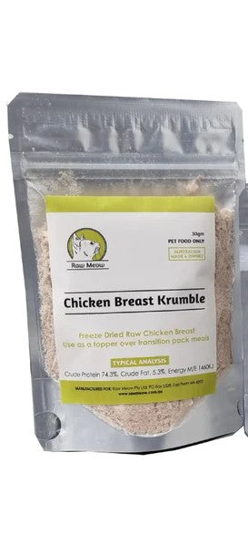 Raw Meow 60g - Chicken Breast Crumble