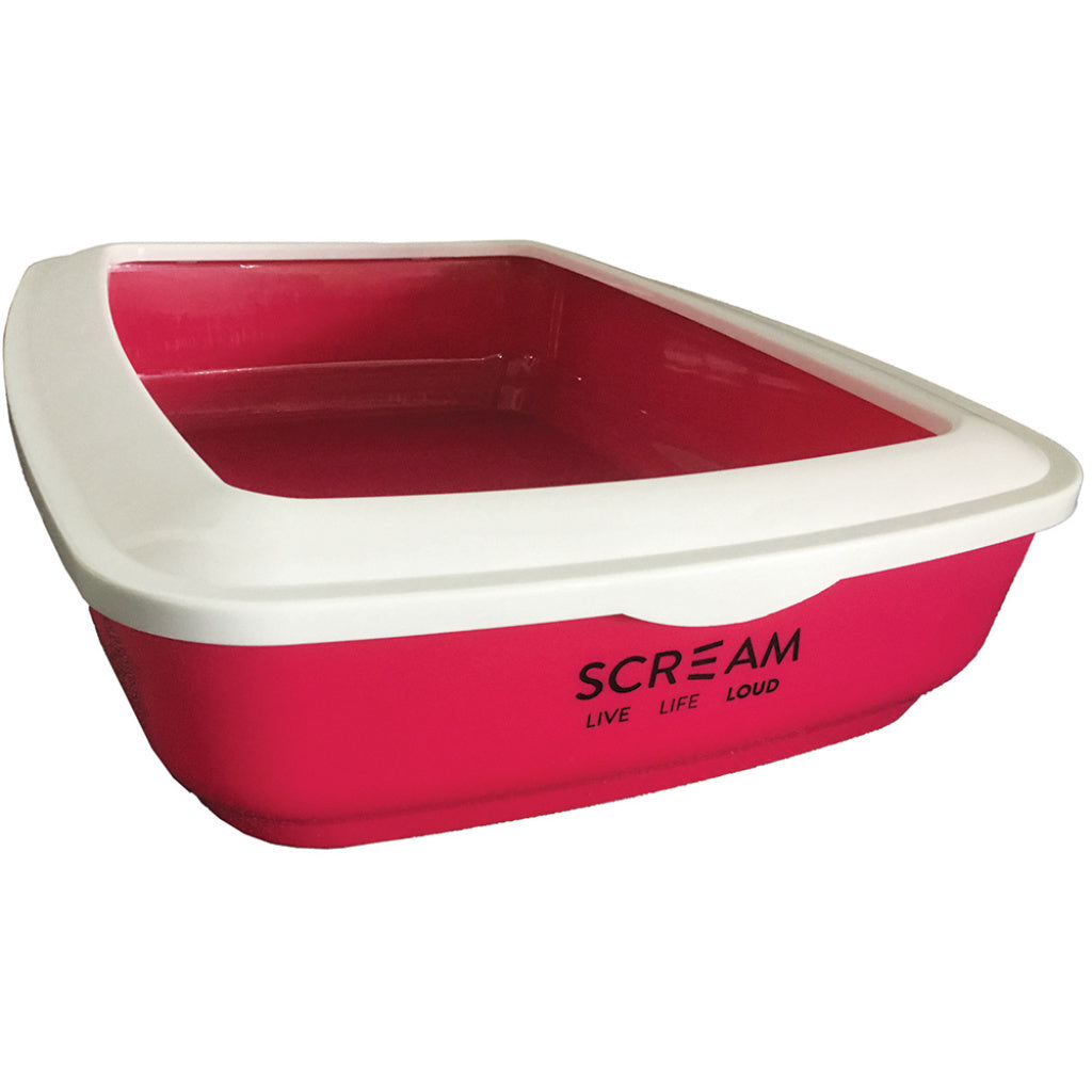 Litter Tray Scream Rectangle - Loud Blue