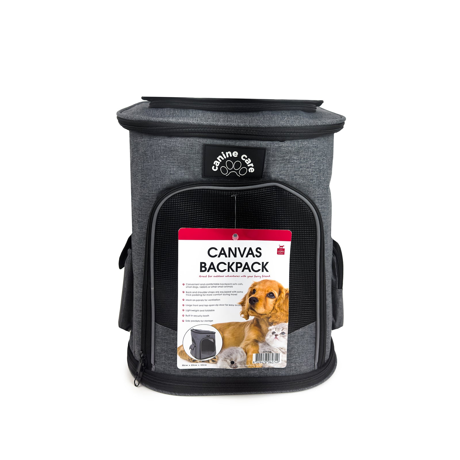 Carrier Canine Care Canvas Backpack – Cat Haven