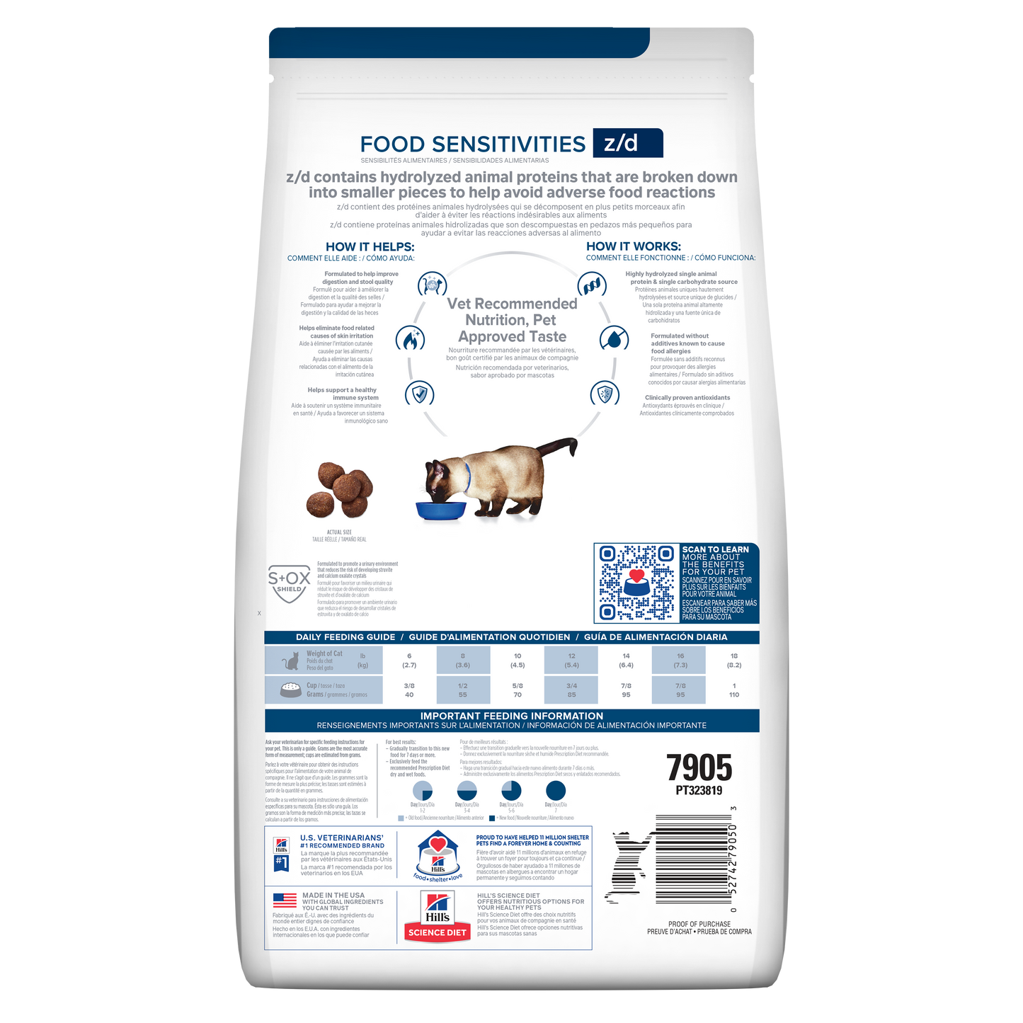 Hills Prescription Diet Z/d Sensitive Stomach And Skin 1.8kg