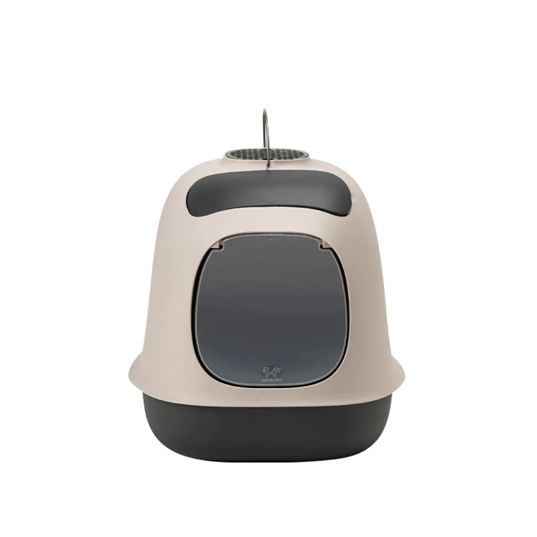 United Pets Minu Covered Litter Grey/Black – Cat Haven