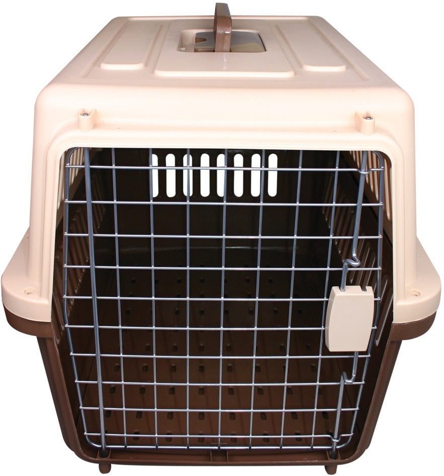 Carrier Pet One Lge 58x36x35 - Brown/cream