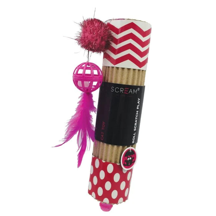 Scream Cardboard Roller Toy - Blue