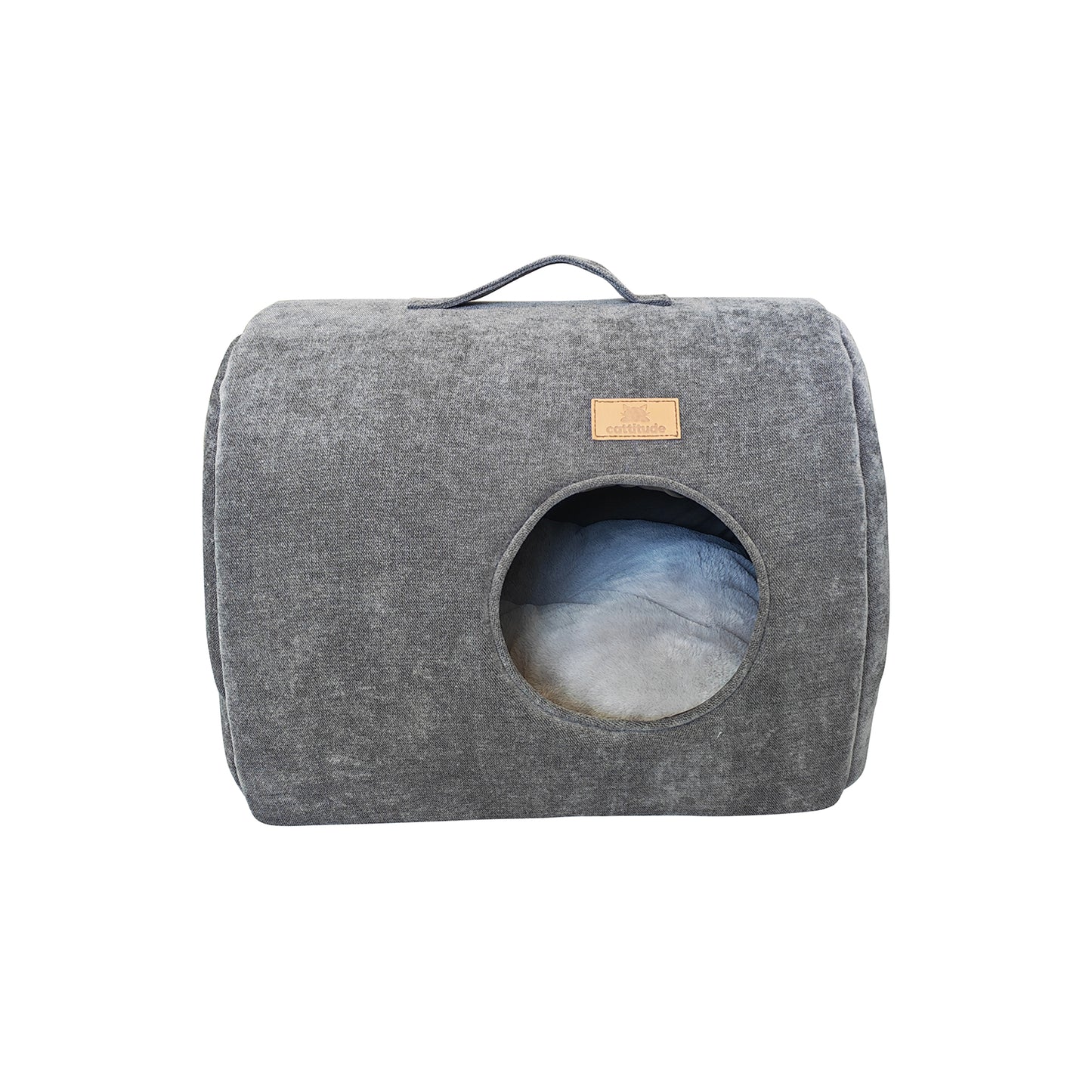 Cattitude Purr Pod Grey Cat Bed