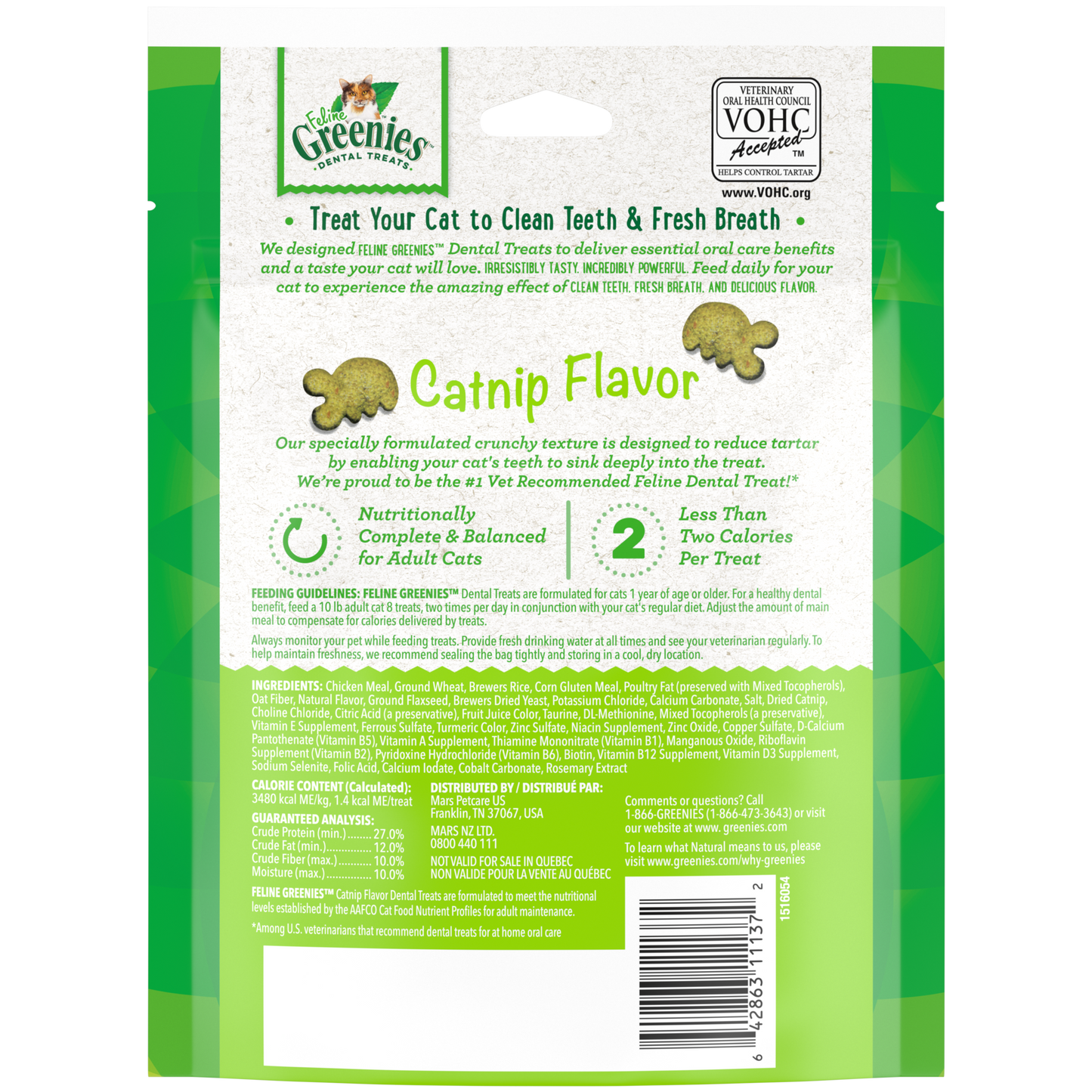 Greenies Treat 130g - Catnip