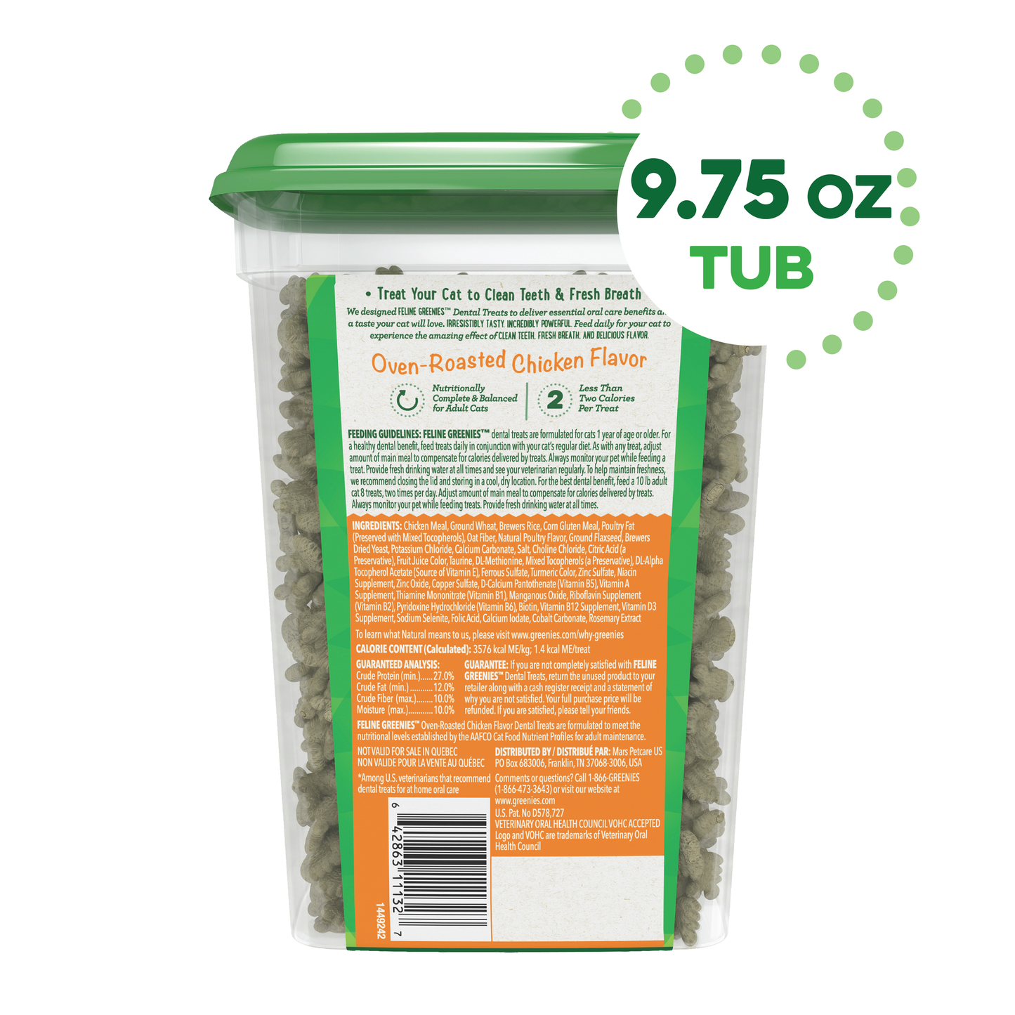 Greenies Treat 227g - Oven Roasted Chicken