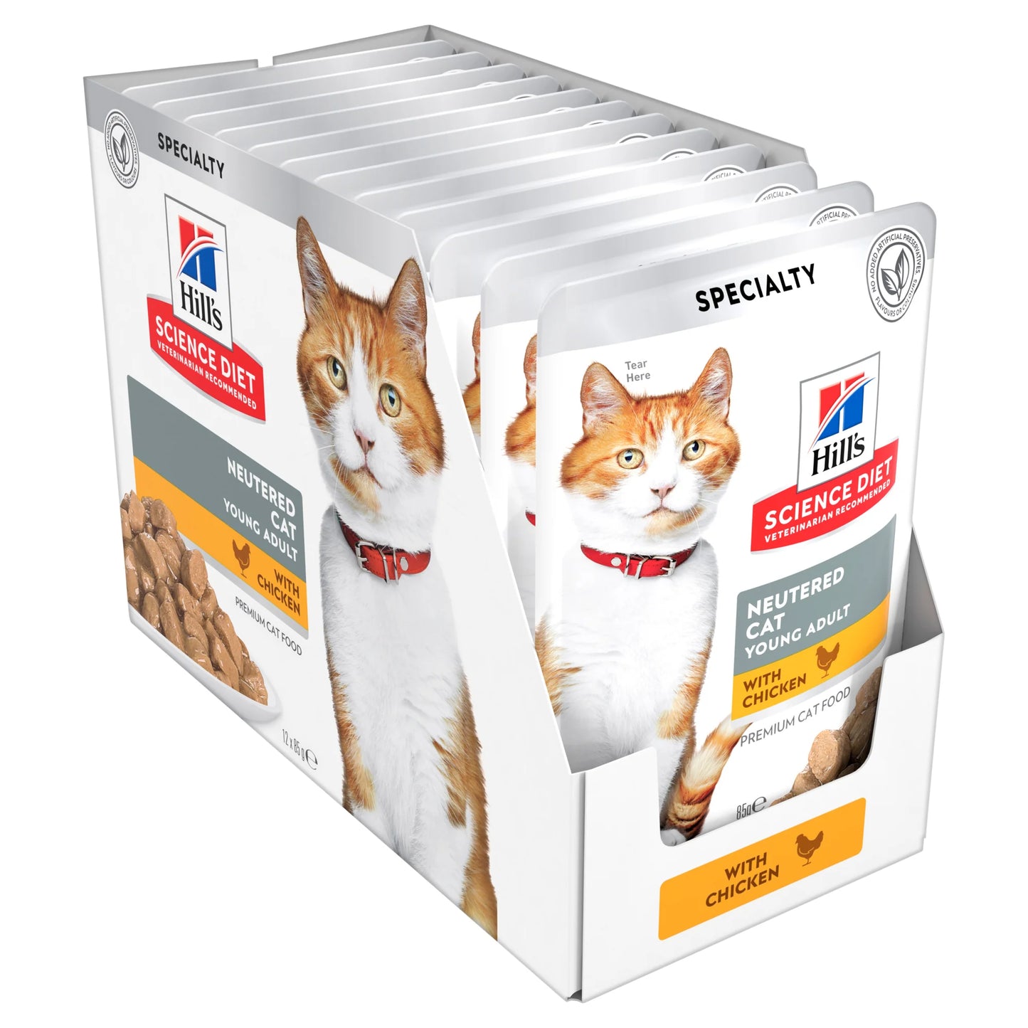 Box Hills Young Adult Neutered Chicken 85g Pouches x 12