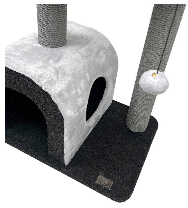 Cattitude Cat Scratch Playground Royalty Grey