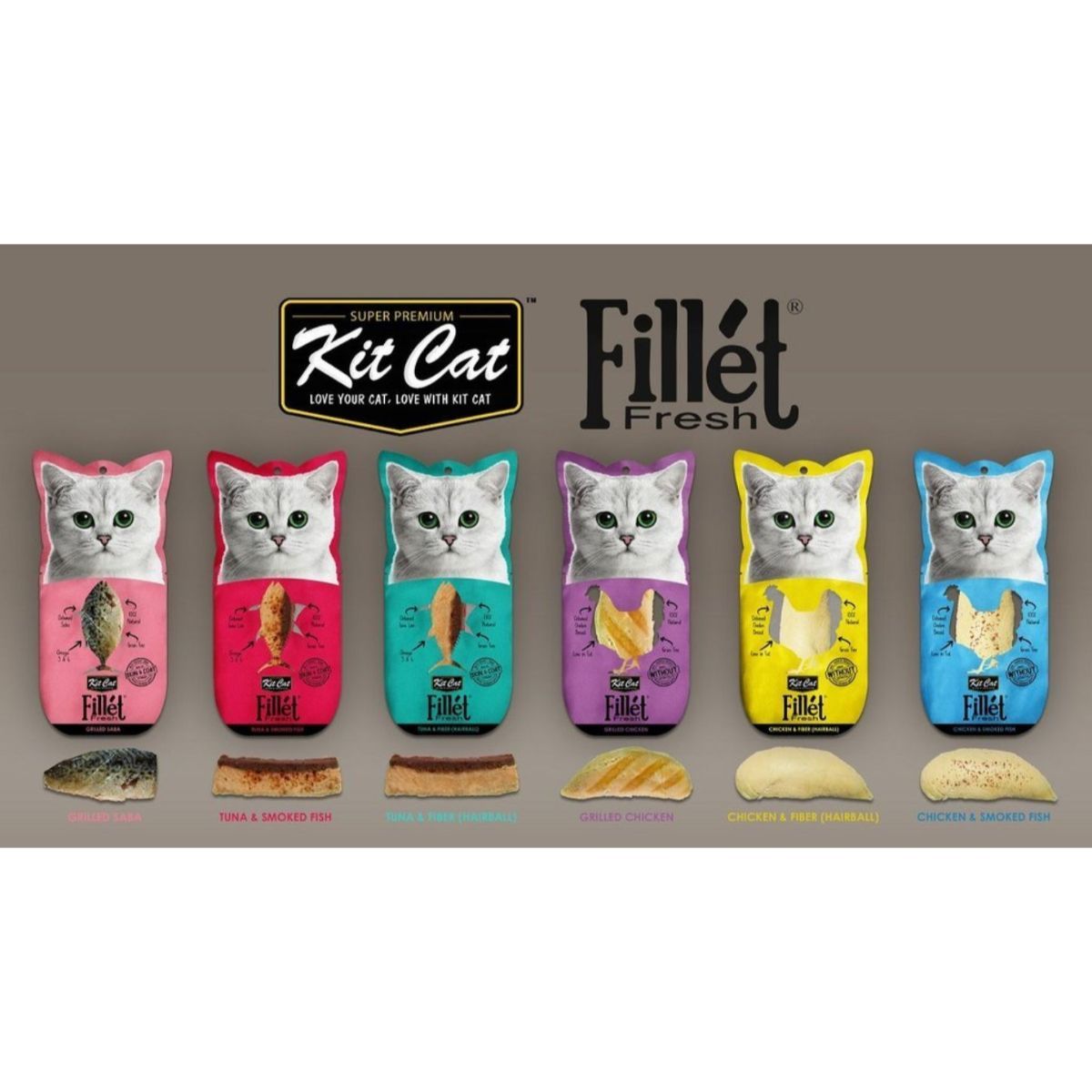 Kitcat Fillet Fresh 30g - Tuna / Smoked Fish