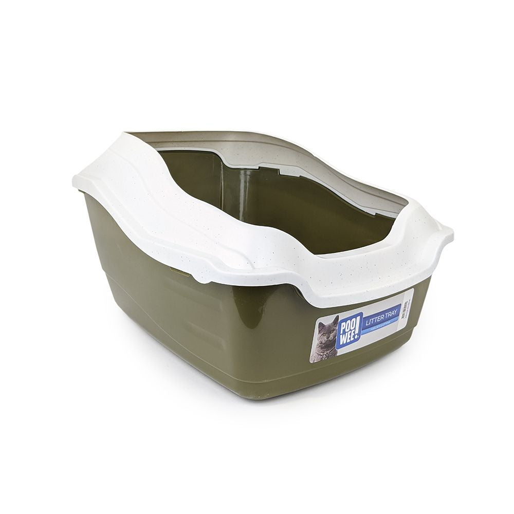 Litter Tray With High Sides And Rim
