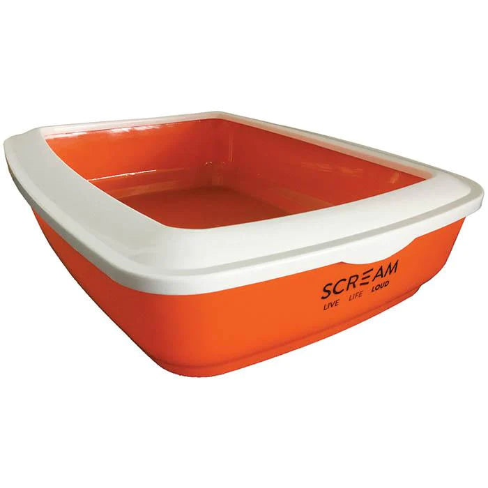 Litter Tray Scream Rectangle - Loud Blue