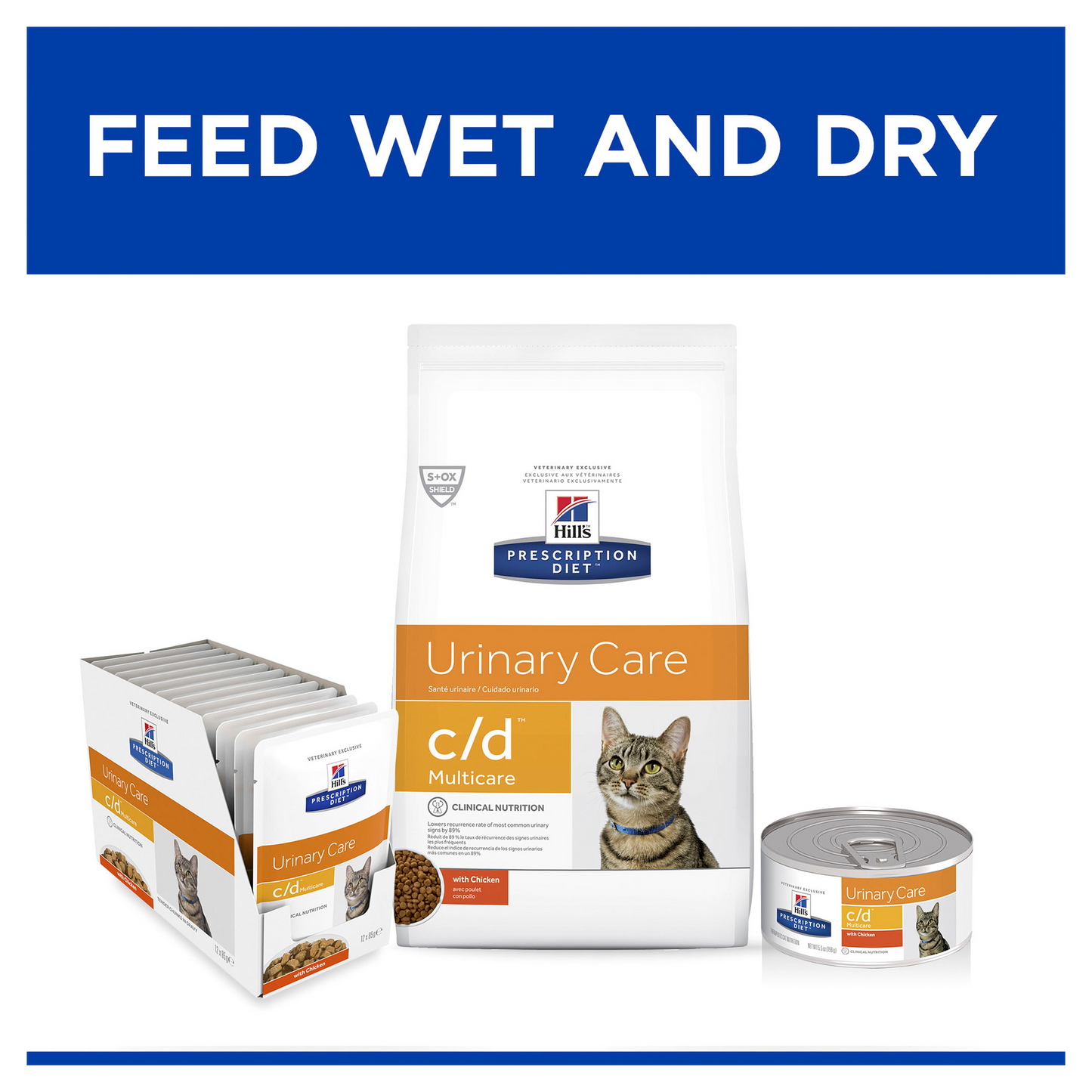 Hill's Prescription Diet Urinary Care C/D Multicare 12x 85g Pouch - Cat Food