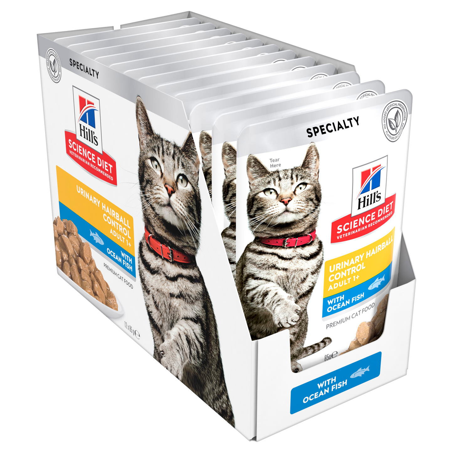 Hill's Science Diet Urinary Hairball Control Adult Pouch 12x85g - Cat Food