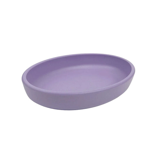 Cattitude Cat Saucer Wheat Straw Lilac