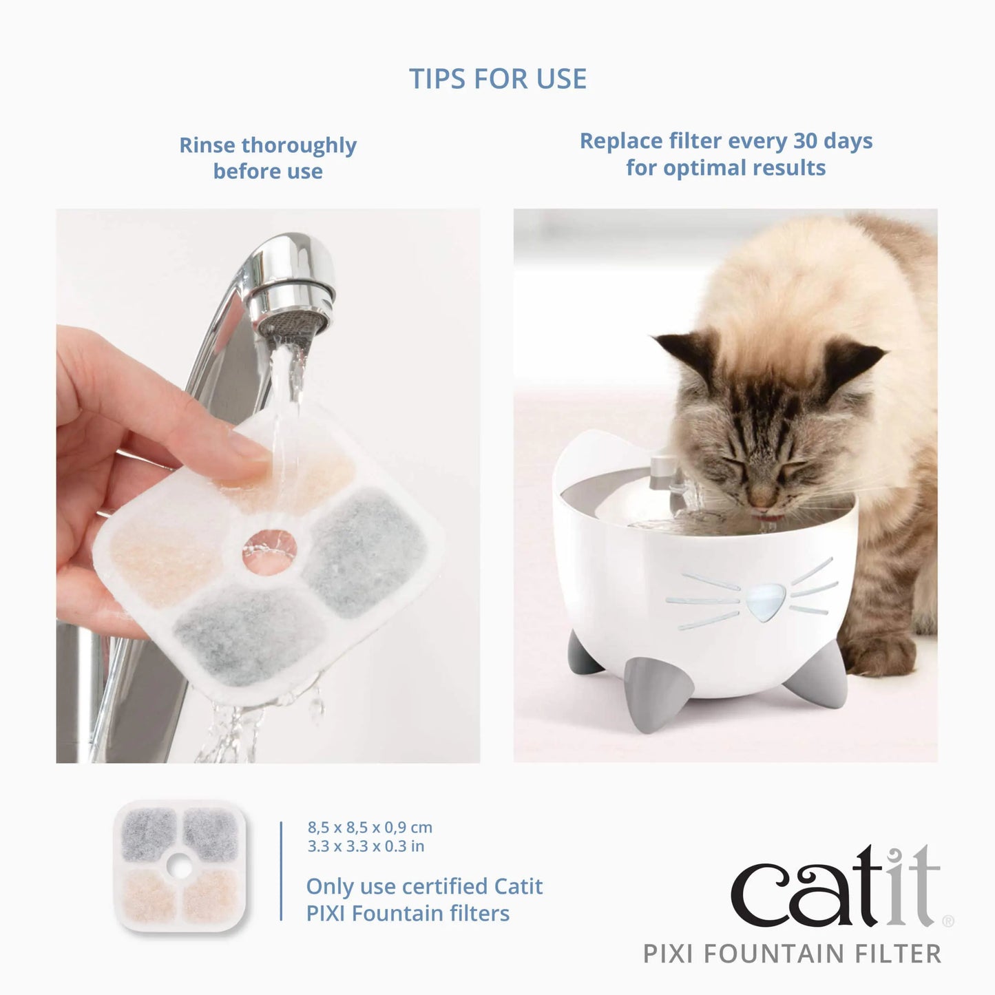 Pixi Cat Drinking Fountain 3pk Filter