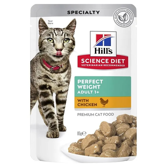 Box Hills Adult Perfect Weight Chicken 85g Pouches x 12
