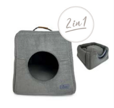 Bed Cattitude 2 In 1 Igloo - Dark Grey