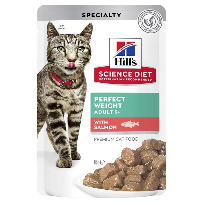 Box Hills Adult Perfect Weight Salmon 85g Pouches x 12
