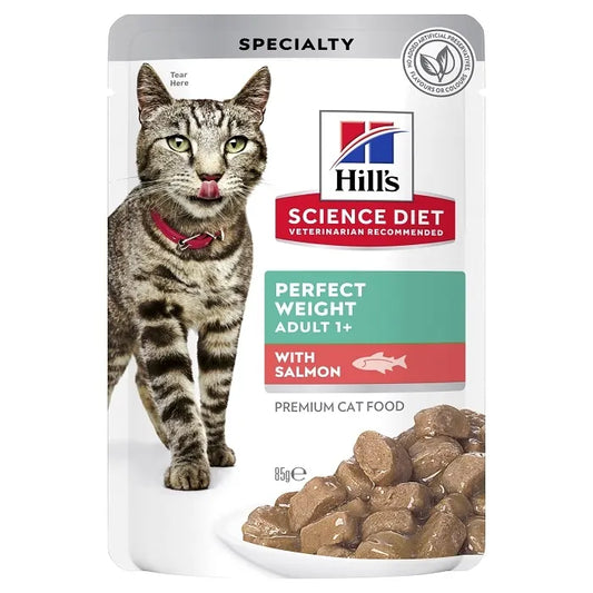 Box Hills Adult Perfect Weight Salmon 85g Pouches x 12