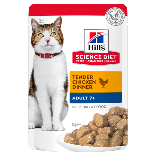 Box Hills Adult 7+ Tender Chicken 85g Pouches x 12