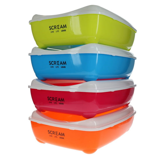 Litter Tray Scream Rectangle - Loud Blue