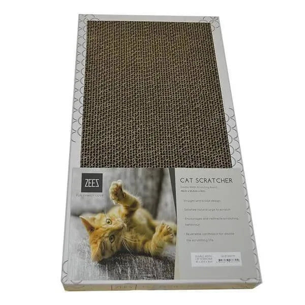 Zeez Double Width Scratcher White 45x23.5x7cm