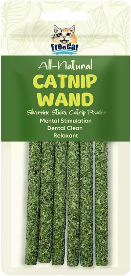 Freecat All Natural Catnip Wand 6pcs