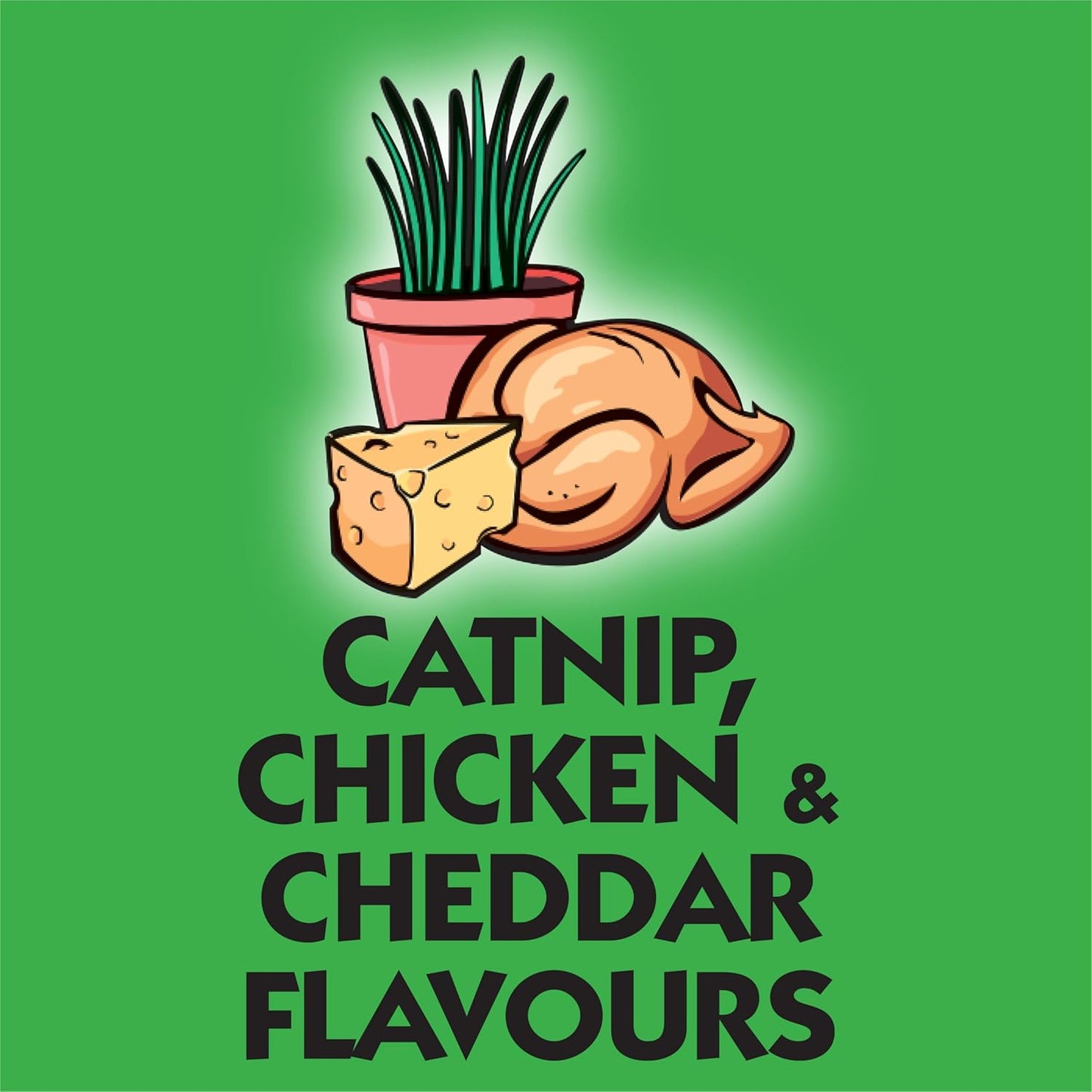 Temptations Mixups Mega Pack 180g -  Catnip Chicken & Cheddar