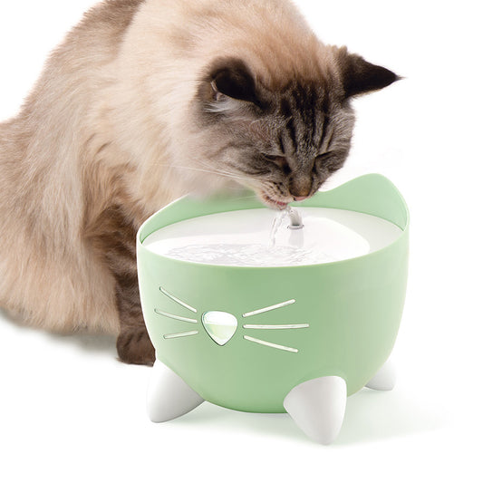 Pixi Cat Drinking Fountain - Sage Green