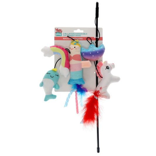 Kitty Play 3 in 1 Interchangeable Cat Teaser Magical Wonders