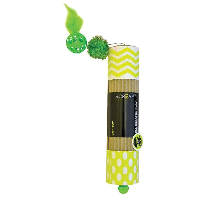 Scream Cardboard Roller Toy - Blue