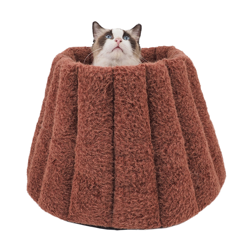 Cattitude Cat Volcano Bed 3 in 1 - Rust