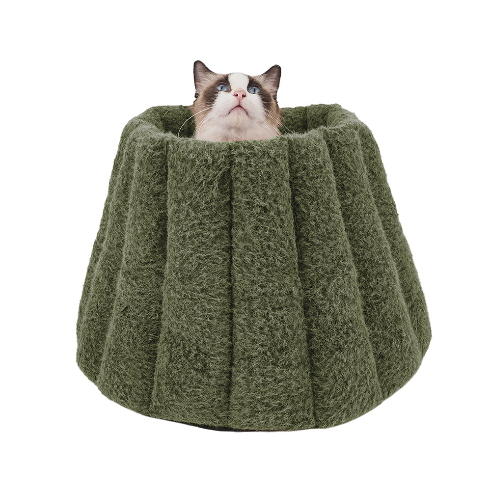 Cattitude Cat Volcano Bed 3 in 1 - Moss