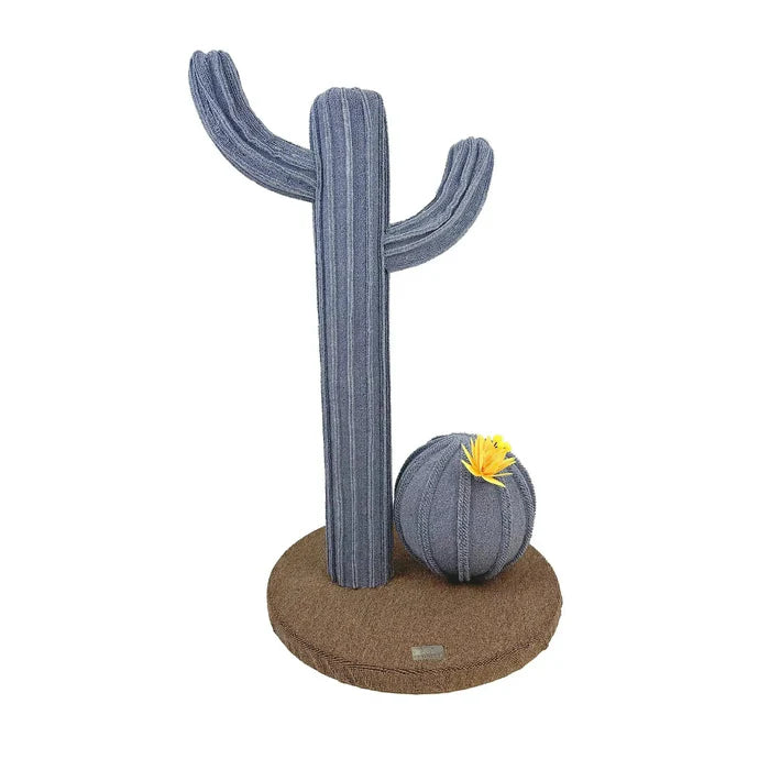 Cattitude Scratch Post Blue Torch Cactus