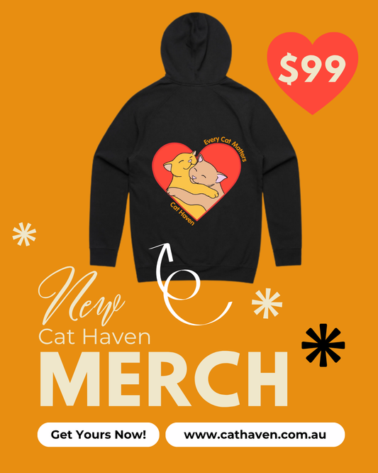 Cat Haven Hoodie XS - NEW DESIGN PRE ORDER