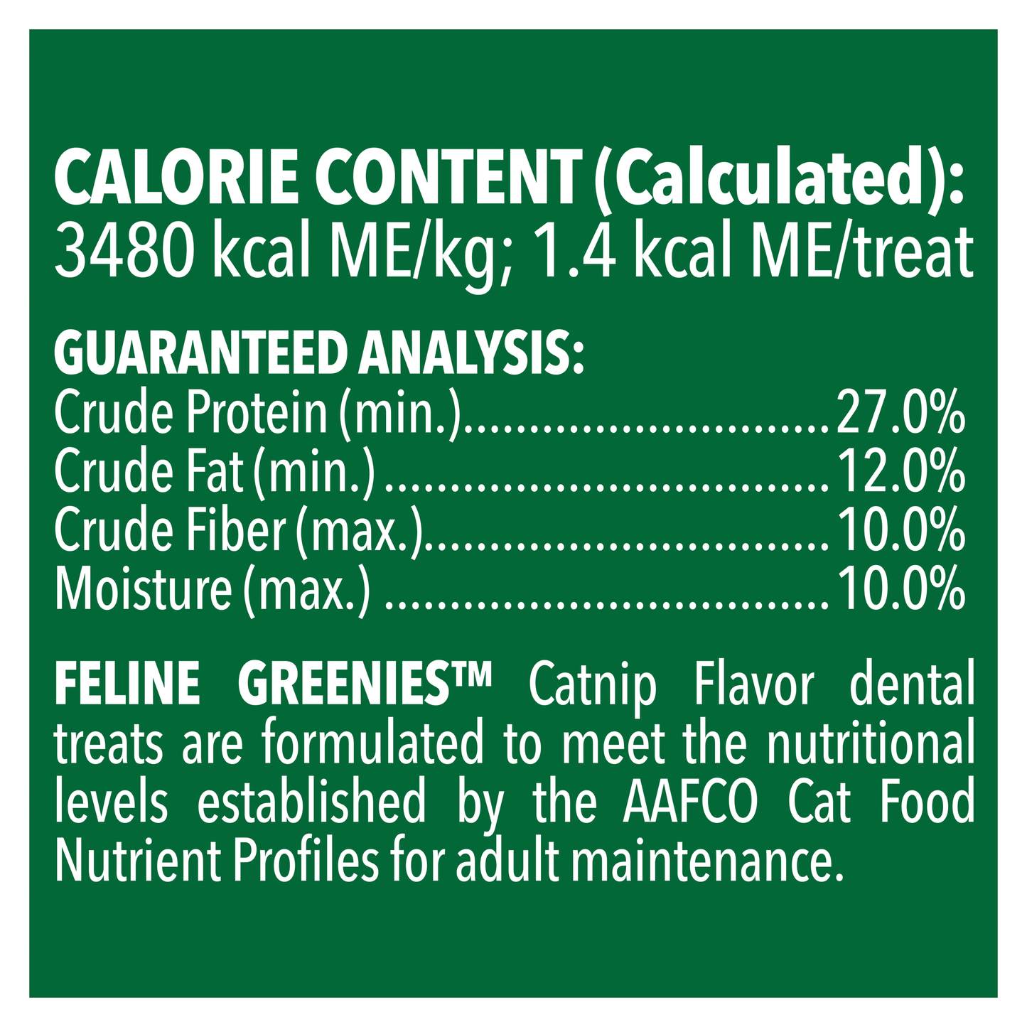 Greenies Treat 60g - Catnip