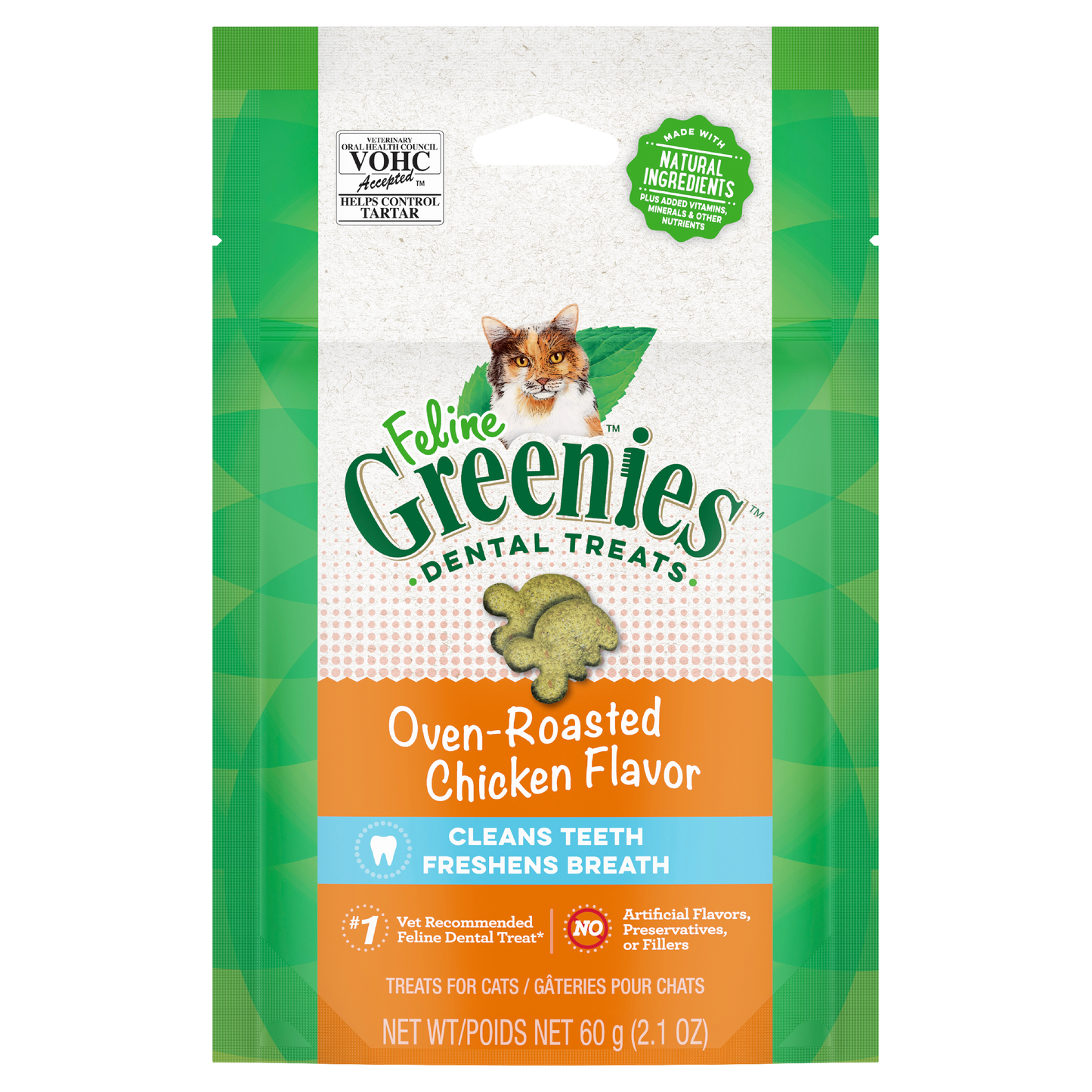 Greenies Treat 60g - Oven Roasted Chicken