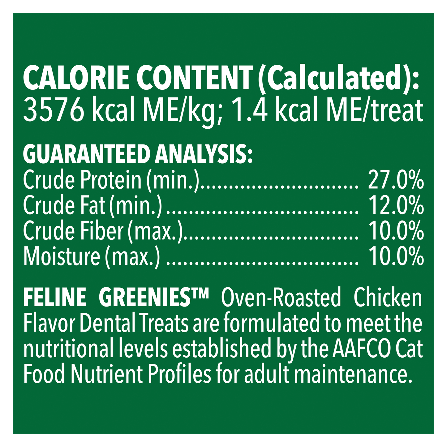 Greenies Treat 60g - Oven Roasted Chicken