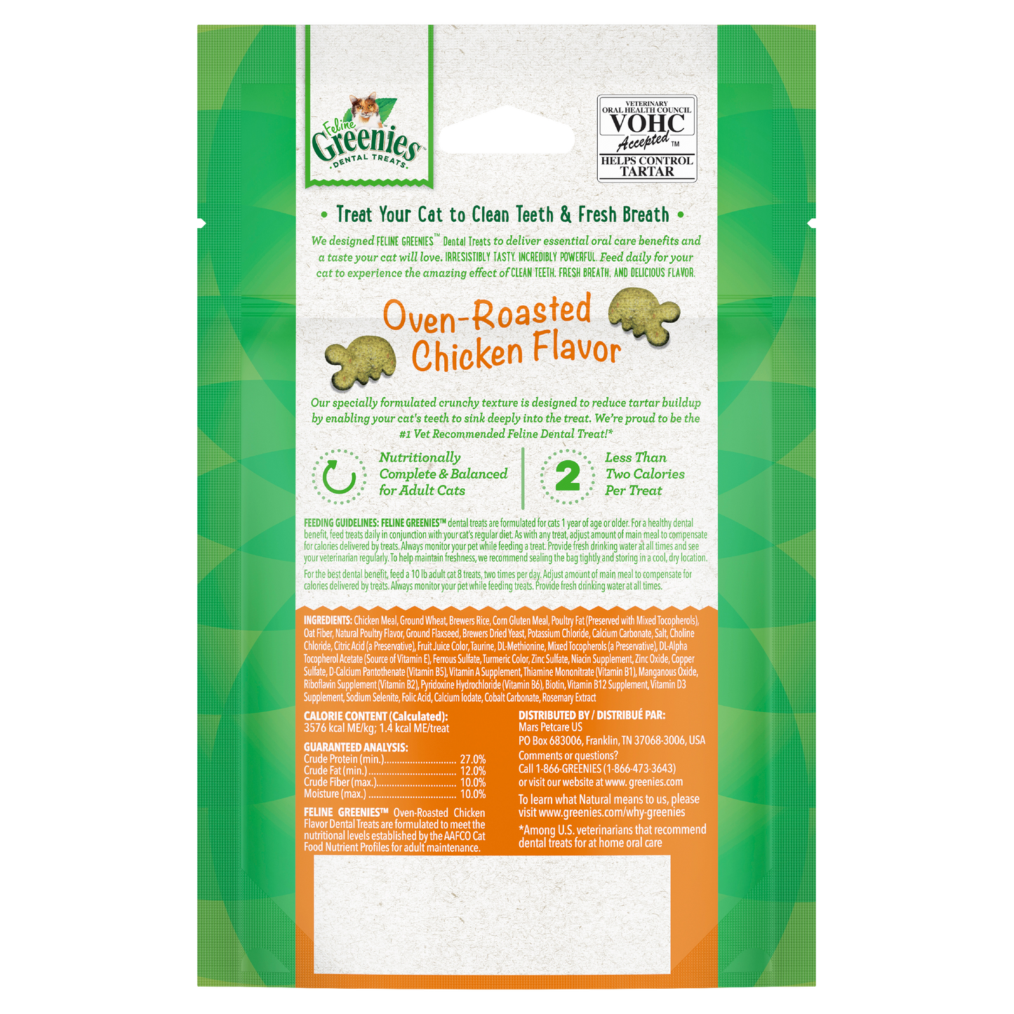 Greenies Treat 60g - Oven Roasted Chicken