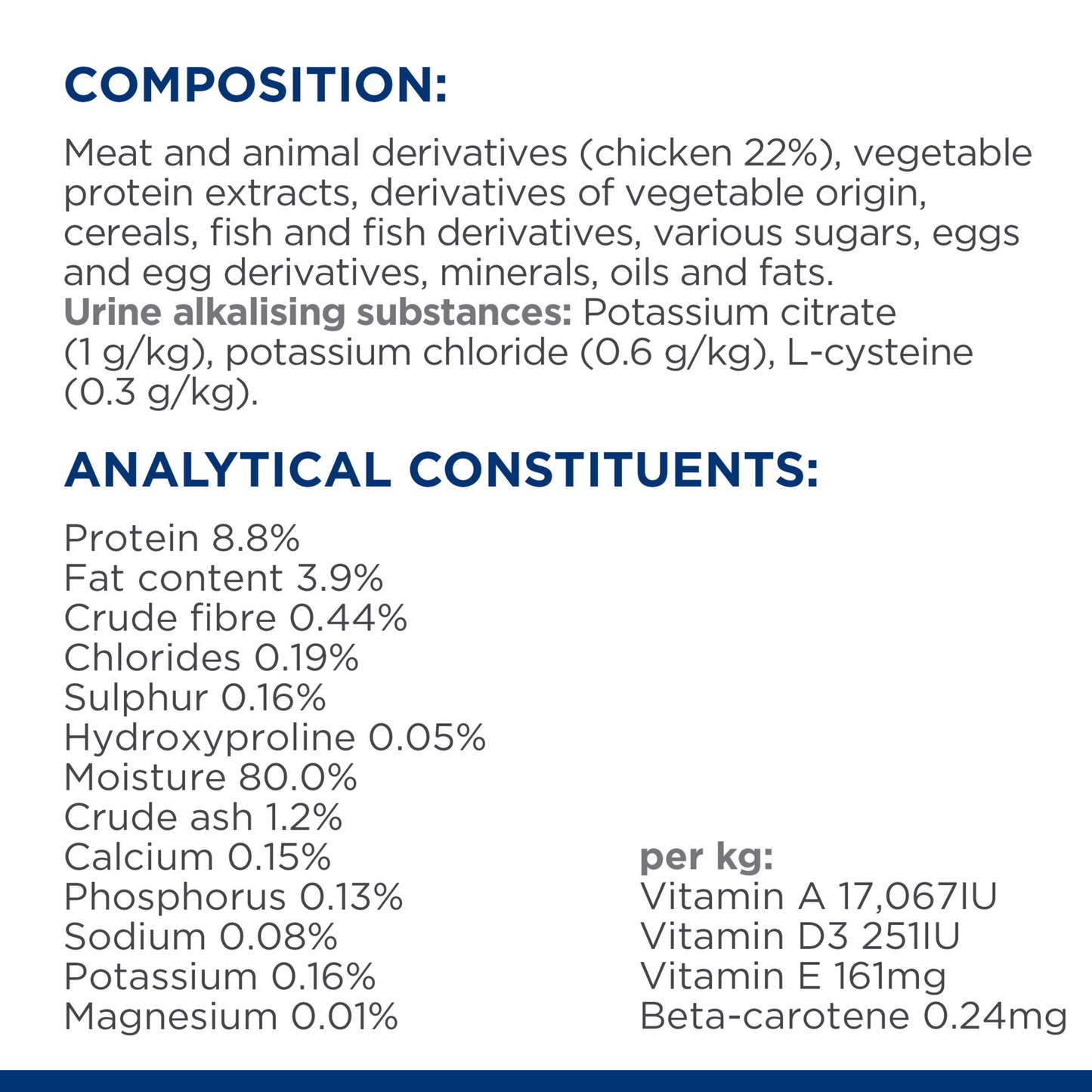 Hills Prescription Diet c/d Chicken 85g Pouch
