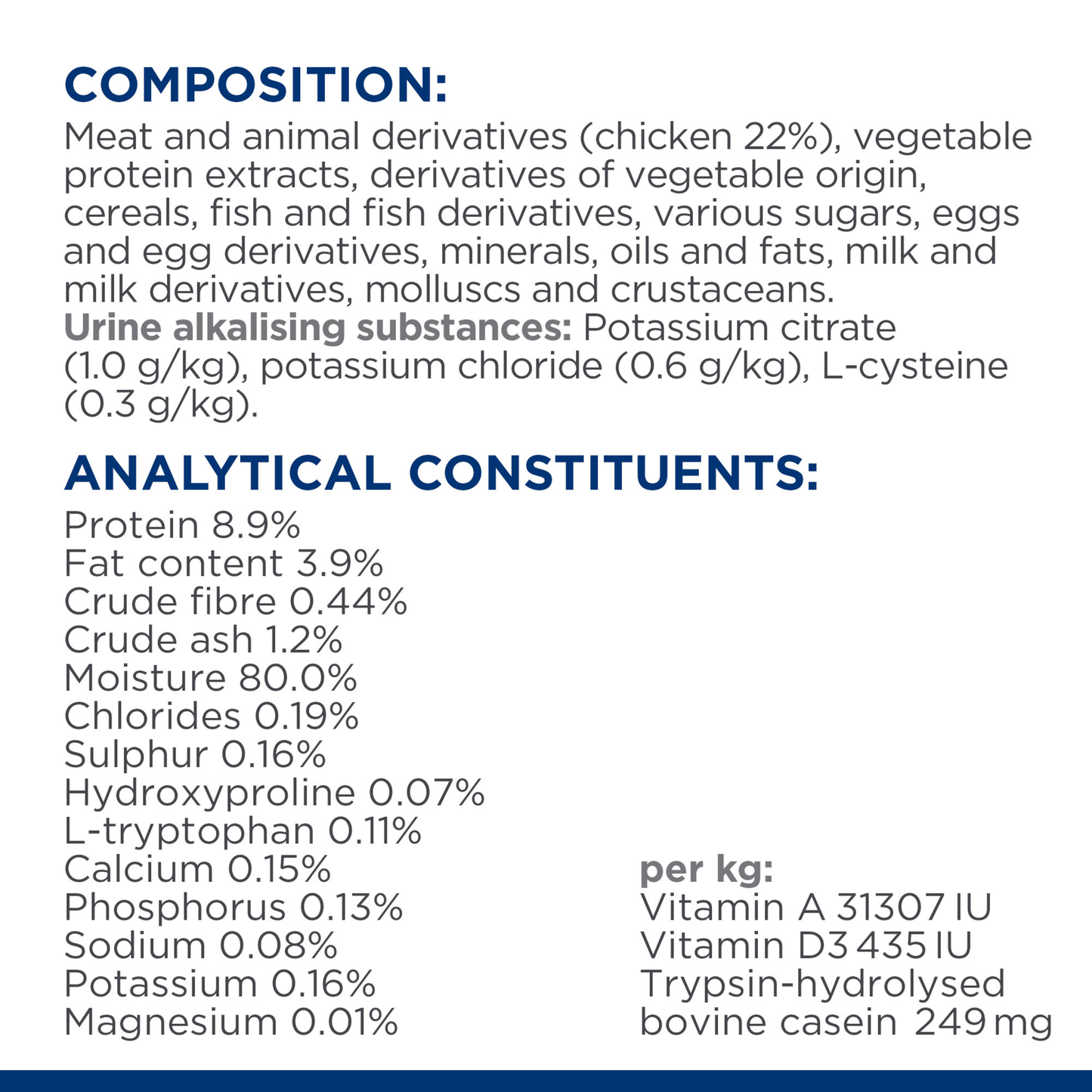 Hills Prescription Diet c/d Urinary Care Stress Chicken 85g Pouch