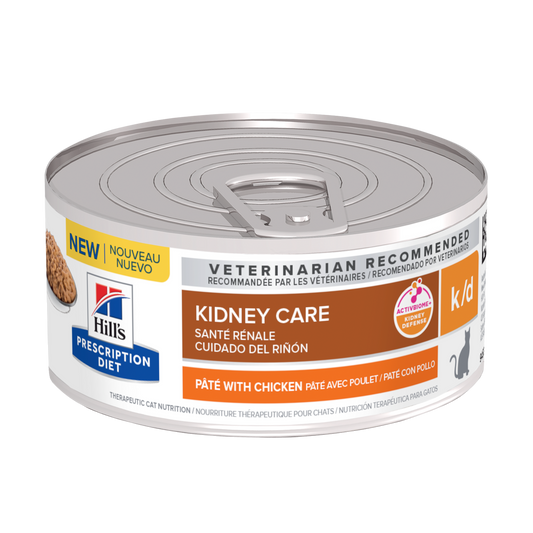 Tray Hills Prescription k/d Chicken 156g Tin x 24