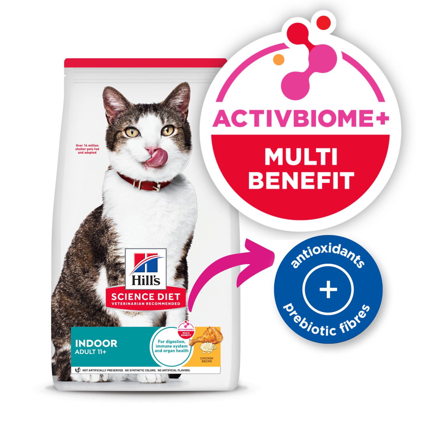 Hills Science Diet Adult 11+ Indoor 1.58kg