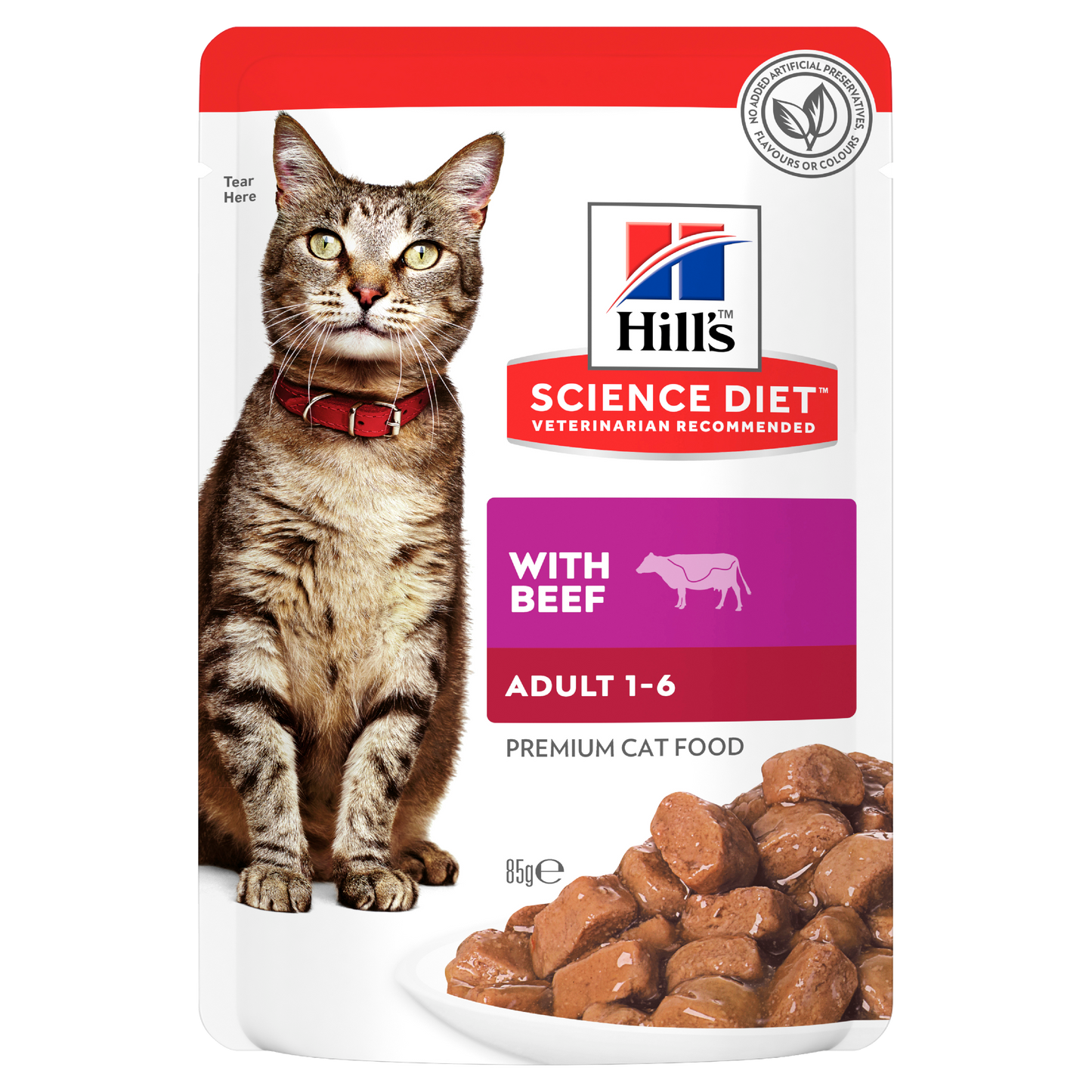 Box Hills Adult Optimal Beef 85g Pouches x 12