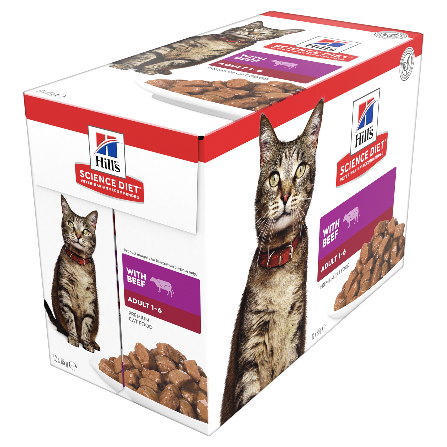 Box Hills Adult Optimal Beef 85g Pouches x 12
