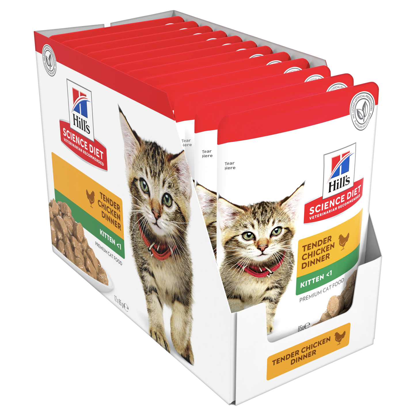 Box Hills Kitten Tender Chicken 85g Pouches x 12