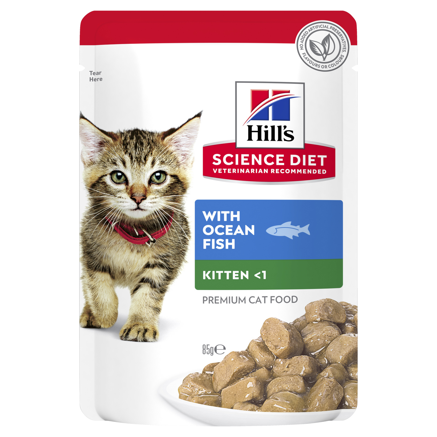 Box Hills Kitten Ocean Fish 85g Pouches x 12